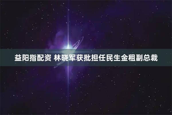 益阳指配资 林晓军获批担任民生金租副总裁